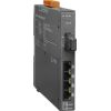 Single-mode 60 km, SC Connector, 4-port 10/100 Mbps with 1 fiber port Switch with Power Input +12 VDC ~ +48 VDC metal case (RoHS)ICP DAS